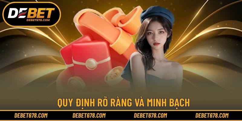 Quy định rõ ràng và minh bạch